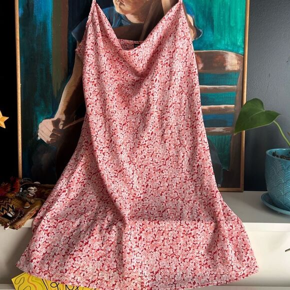 SHEIN Pink Floral Pattern Slip Dress L - Picture 7 of 16